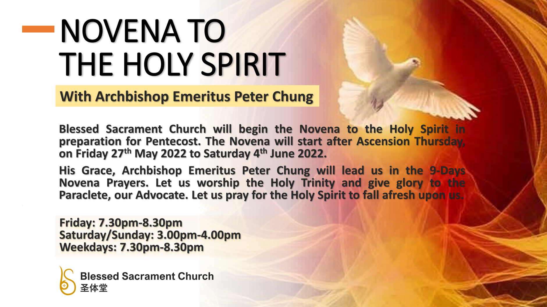 Novena to the Holy Spirit — My Catholic Life!